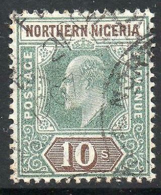 North Nigeria 1902 Sg18 10/ - Green And Brown