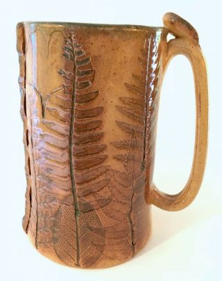 Anna L Brown Studio Pottery Large Hand Built Mug Vase Morgantown W.  Virginia 