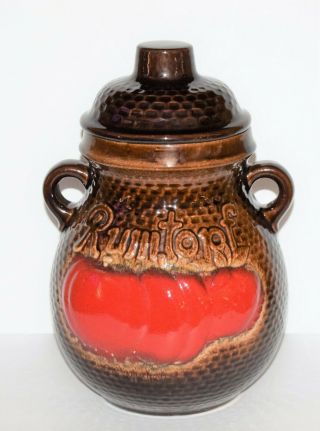 Vintage Scheurich Keramik Rumtopf Rum Pot Crock Germany 821 - 32