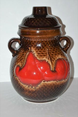 Vintage Scheurich Keramik RUMTOPF Rum Pot Crock Germany 821 - 32 2