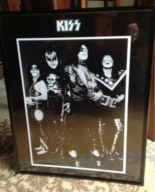 Kiss 1974 Group Pic/promo 16x20 Hotter Then Hell Alive Ace Gene Paul Peter