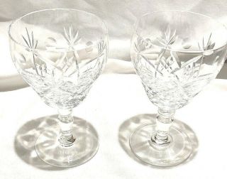 Vintage Royal Brierley Elizabeth 6 Oz.  Crystal Claret Wine Glass 5 " Tall Guc Pr