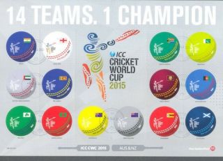 Zealand Cricket World Cup Fine Min Sheet - 2015