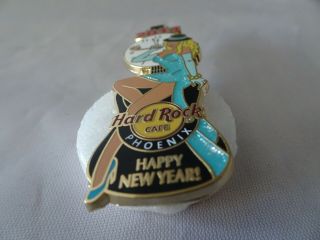 Hard Rock Cafe Pin Phoenix 2014 Happy Year Elegant Cocktail Dressed Lady