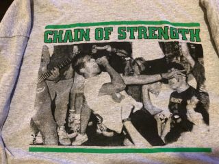 CHAIN OF STRENGTH LONG SLEEVE SHIRT XL JUDGE YOUTH OF TODAY GORILLA BISCUITS SXE 2