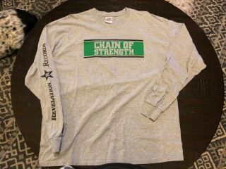 CHAIN OF STRENGTH LONG SLEEVE SHIRT XL JUDGE YOUTH OF TODAY GORILLA BISCUITS SXE 3