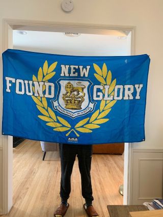 Found Glory Nfg Flag Banner 35 " X59 " Pop Punk Bridge 9 Records