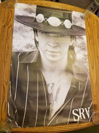 Stevie Ray Vaughn 1999 Promo 36 " By 24 " Poster In Vg,