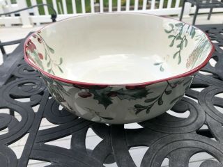 Better Homes And Gardens Heritage Winter Forest Large Serving Bowl 12 "