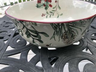 Better Homes and Gardens Heritage Winter Forest Large Serving Bowl 12 