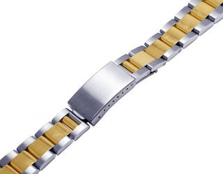 Mens Ladies 14k/ Steel Two Tone Oyster Watch Band For Rolex Datejust 36mm