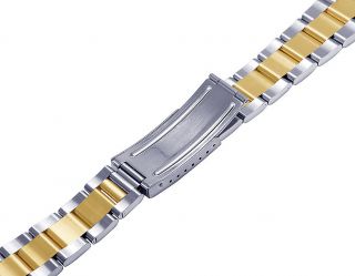 Mens Ladies 14K/ Steel Two Tone Oyster Watch Band for Rolex Datejust 36MM 2