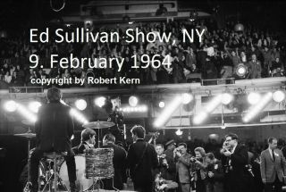 The Beatles Ed Sullivan Show 1964 8x12 Photo