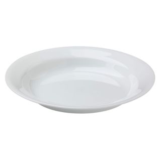 Corelle Winter Frost White 15 - Oz Wide Flat Rimmed Soup Plate Pasta Bowl 8 1/2 "