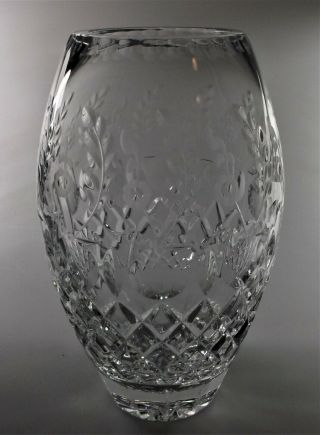 Rogaska Gallia Crystal Vase 8 " X 3 1/8 " - Perfect