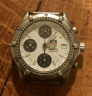 Tag Heuer Ce - 2118 Stainless Steel Watch Only Valjoux 7750 Chronograph Ce2118