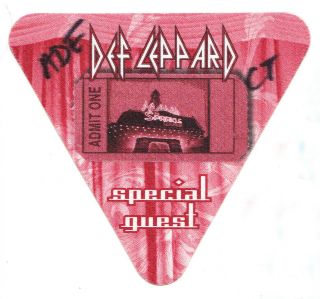 Def Leppard Guest Red Backstage Pass - 2008 Songs From The Sparkle Lounge Tour