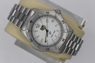 Tag Heuer Nwt 2000 Wk1111.  Ba0317 Ss Professional Watch Mens White