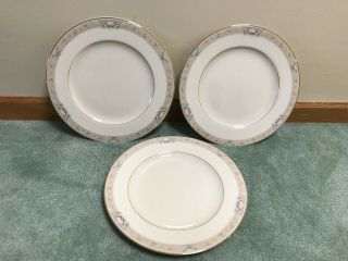 3 Mikasa Fine Ivory China Grandville Dinner Plates Japan Vguc Very Light Use