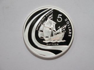 Australia 2002 5 Dollars Voyages Into History Duyfken Ship Proof Silver ⭐cheap