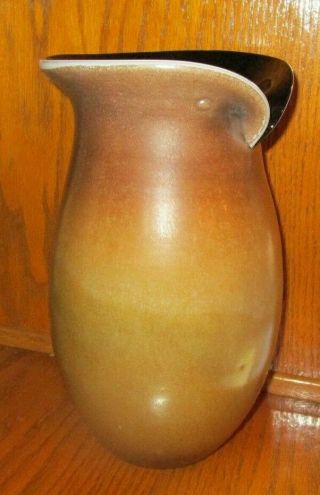 10 1/2 " Tall Cased Art Glass Owl Vase