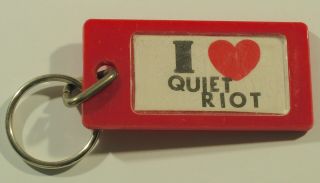 I Love Quiet Riot Vintage Keychain 1980 