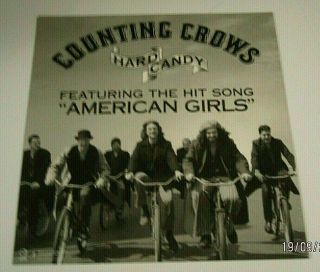 Counting Crows 2002 Org Promo Album Flat Poster Hard Candy