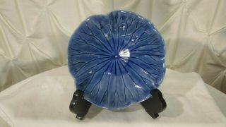 Metlox Vernon Poppytrail Lotus Medium Blue Set of 4 Cereal Bowl Hand Crafted USA 2