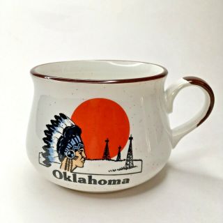 Oklahoma Native American Indian Chief Coffee Cup Mug