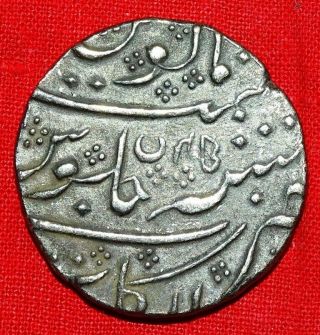 India French Shah Alam Ii Rupee Am 1229 Ry 45 Arkat Complete Year.