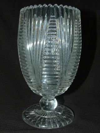 Victorian Percival Vickers & Co Manchester Pressed Glass Celery Vase