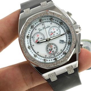 Men ' s Diamond Watch Joe Rodeo Panama JPAM1 2.  15 Ct Octagon White Dial 2
