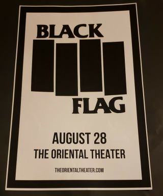 Black Flag 11x17 Denver Concert Promo Gig Poster
