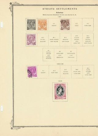 Malaya - Kelantan stamps on three Scott specialty pages 3