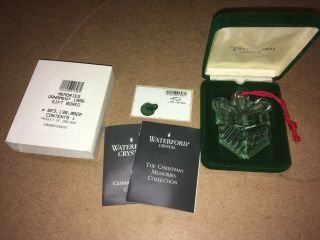 Mib Waterford Crystal Memories Christmas Ornament 1996 Gift Box (kc)