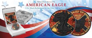 Usa 2017 1$ American Eagle 1 Oz Liberty Confederate Flag Ruthenium Coin