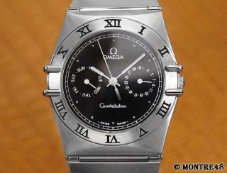 Omega Constellation Day Date Stainless Steel Luxury Swiss Made Mens Watch N35