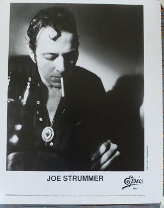 Joe Strummer The Clash Vintage Epic Records Publicity Photo 1988 Mescaleros