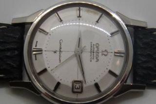 Stainless Omega Pie Pan Constellation Automatic Chronometer