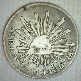 1833 Mexico Go Mj Guanajuato 2 Reales Silver Coin Yg You Grade Mexican Coin