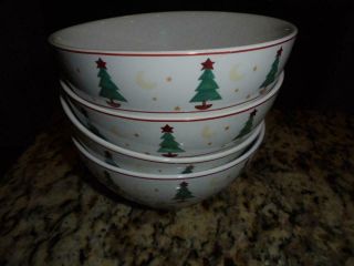 4 Sakura Debbie Mumm Magic Of Santa All Purpose Bowls Low Shipng