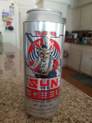 Iron Maiden Sun & Steel Empty Beer Can