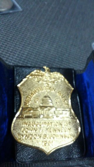 1961 Dc Metropolitan Police John F Kennedy Inauguration Police Badge