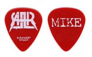 All American Rejects Mike Kennerty Clear Red Guitar Pick - 2013 Tour