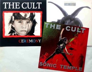 The Cult " Sonic Temple Ceremony Cult " Us Promo 12 X 12 Album Poster Flat Set