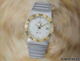 Omega Constellation 18k Gold and Stainless Steel Luxury Mens 1990s Watch N43 2