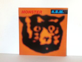 R.  Em R E M Monster Double Sided Record Store Promo Flat Poster 12 " X 12 "