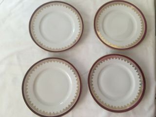 Set Of 4 Bread & Butter Dessert Chateau Chalfonte,  Bavaria Germany 5 3/4 "