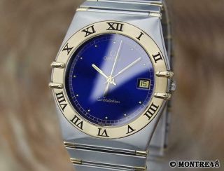 Omega Constellation 18k Gold And Stainless Steel 33mm Luxury Men 1990 Watch N33