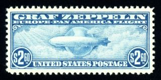 C15,  $2.  60 Graf Zeppelin,  Vf/xf - Og - Nh,  2019 Pf Certificate,  2020 Scott $825